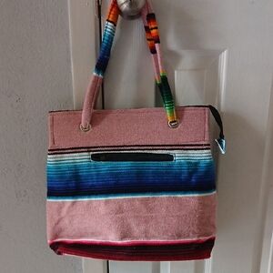 MEXICANA Multicolor Striped Tote